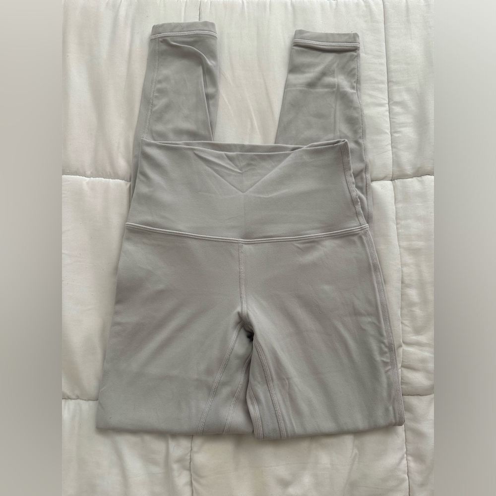 Lululemon Align Pant 28" Chrome light silver full length double lined - Picture 7 of 12